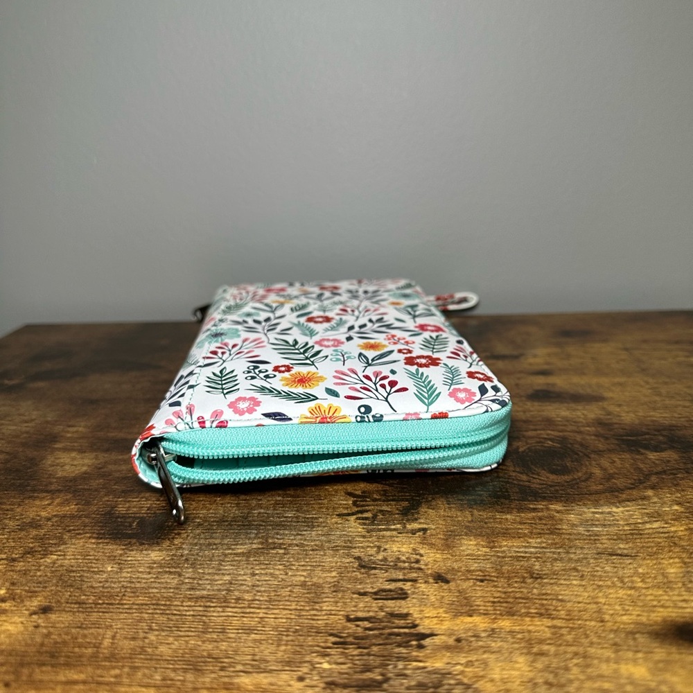 Floral Zip-Around Passport/Travel Documents Wallet - Picture 8 of 9